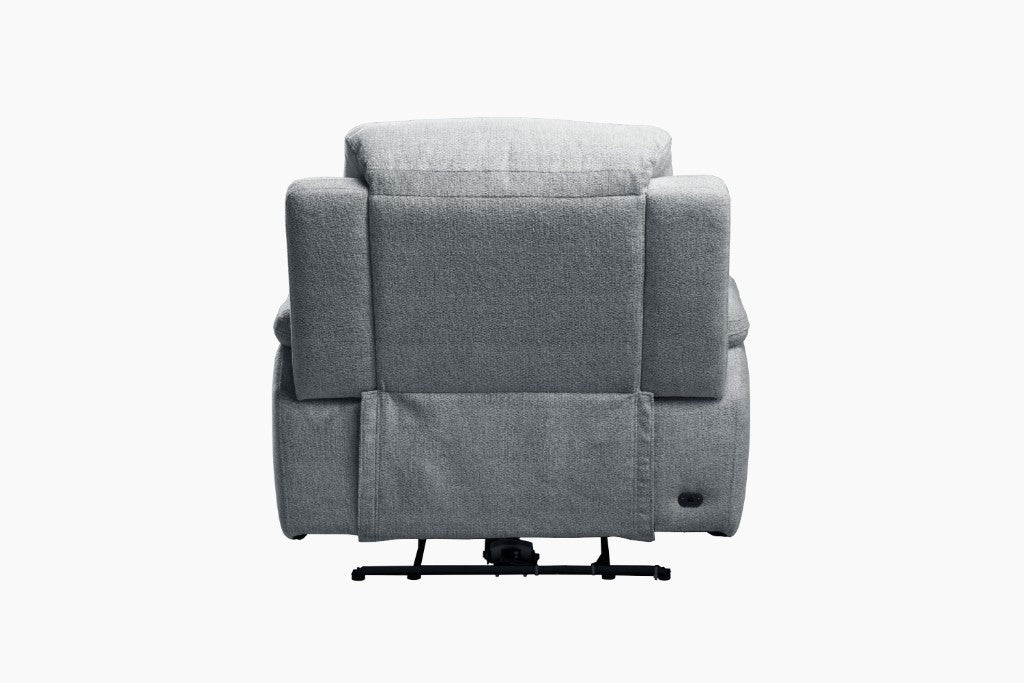 Elliot Fabric Power Recliner Chair - Grey