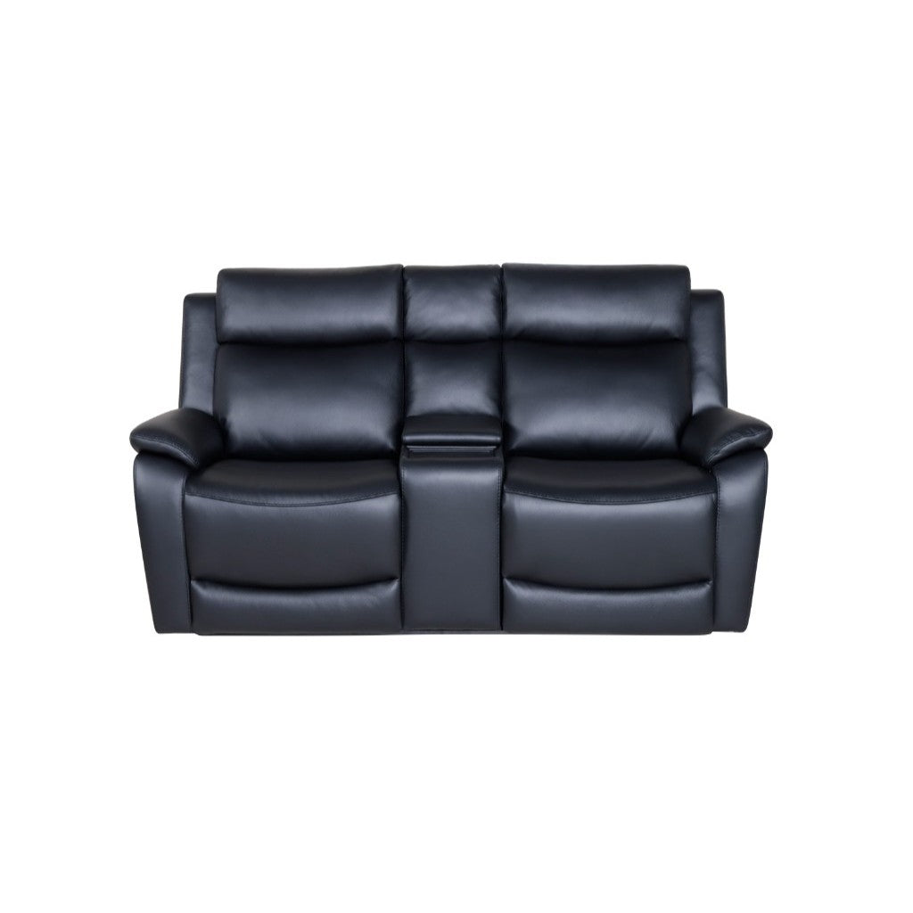 Otway 2 Seater Electric Recliner with Storage Console - Black