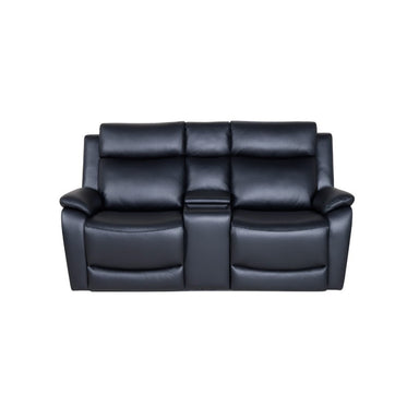 Otway 2 Seater Electric Recliner with Storage Console - Black