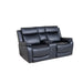 Otway 2 Seater Electric Recliner with Storage Console - Black