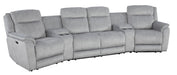 Paramount 4 Seater Electric Home Theatre - Steel