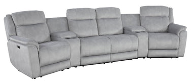Paramount 4 Seater Electric Home Theatre - Steel