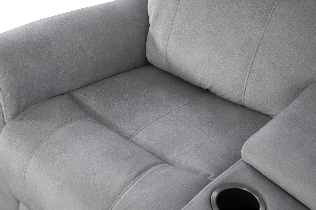 Paramount 4 Seater Electric Home Theatre - Steel