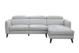 Verona Leather 2 Seater with Right Chaise