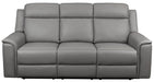 Northcote Leather 3 Seater Electric Recliner Sofa - Graphite