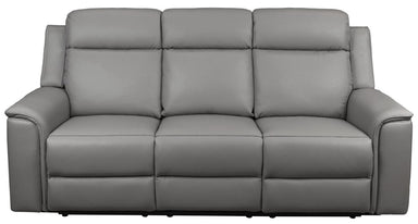 Northcote Leather 3 Seater Electric Recliner Sofa - Graphite