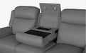 Northcote Leather 3 Seater Electric Recliner Sofa - Graphite