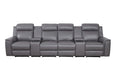 Northcote Leather 4 Seater Electric Home Theatre
