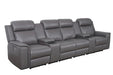 Northcote Leather 4 Seater Electric Home Theatre