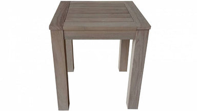 Avalon Outdoor Teak & Wicker Side Table