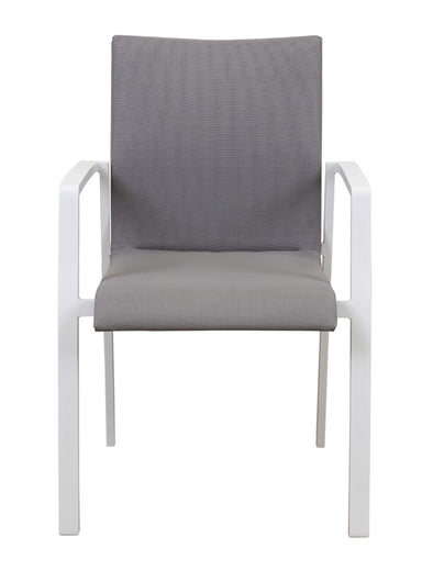 Corfu Outdoor Textilene Dining Chair - White