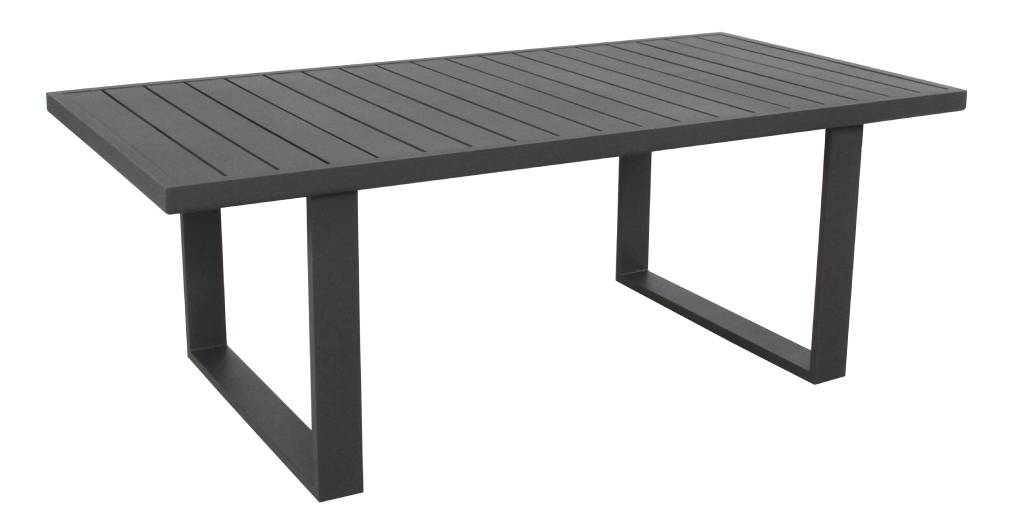 Amalfi Outdoor Dining Table 200cm - Gunmetal