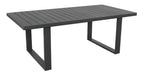 Amalfi Outdoor Dining Table 200cm - Gunmetal