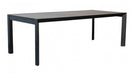 Siena Outdoor Ceramic Glass Extension Table - Charcoal