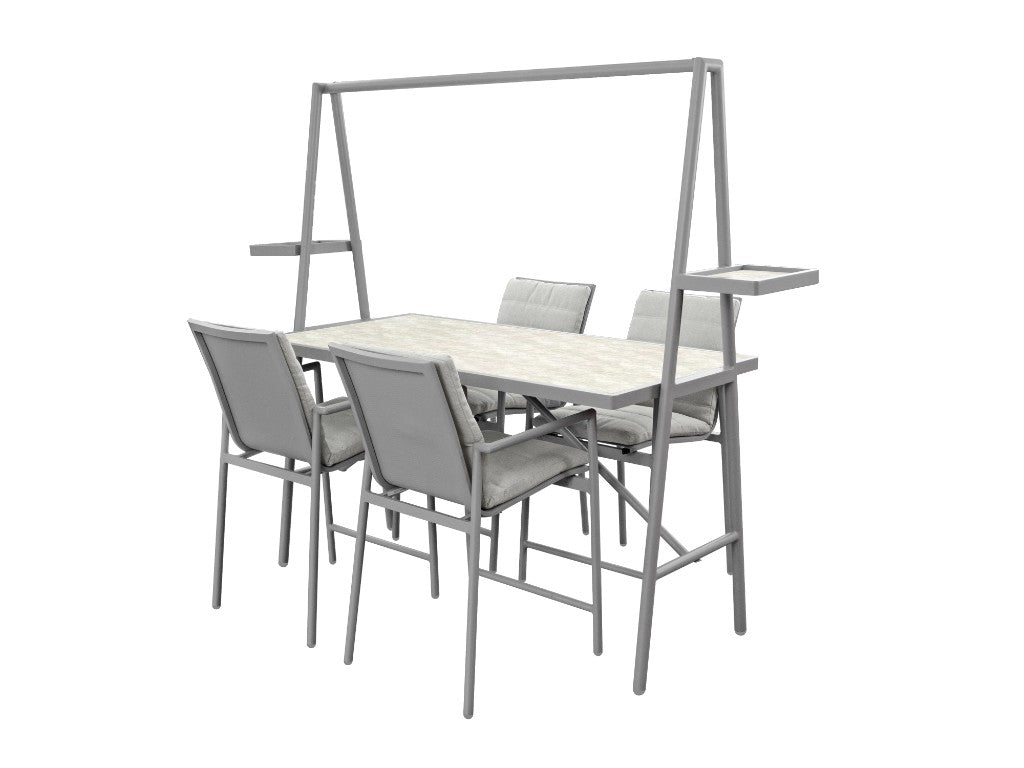 Coral Outdoor 5 Piece Bar Setting - Sand