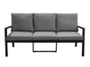 Esme Outdoor 4 Piece Dining Set - Charcoal