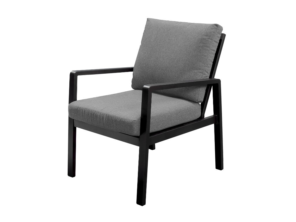 Esme Outdoor 4 Piece Dining Set - Charcoal