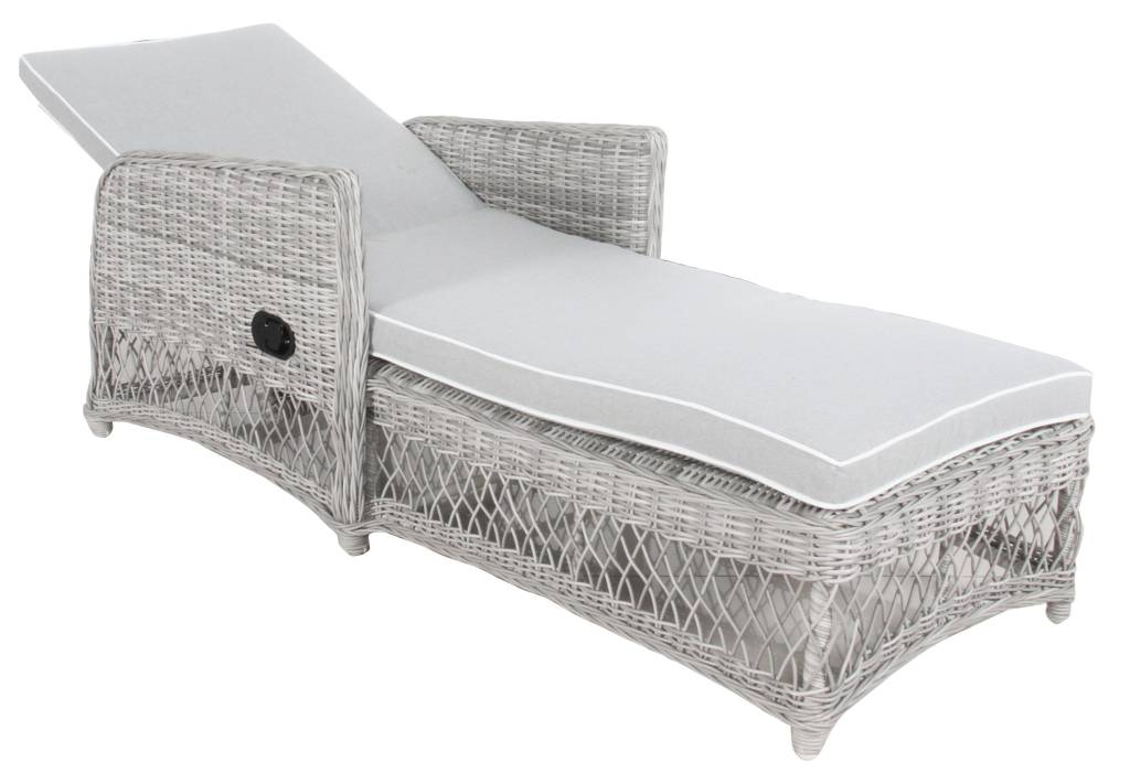 Southampton Wicker Sun Lounge - Grey