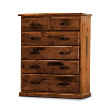 Jamaica Rough Sawn Pine Tallboy