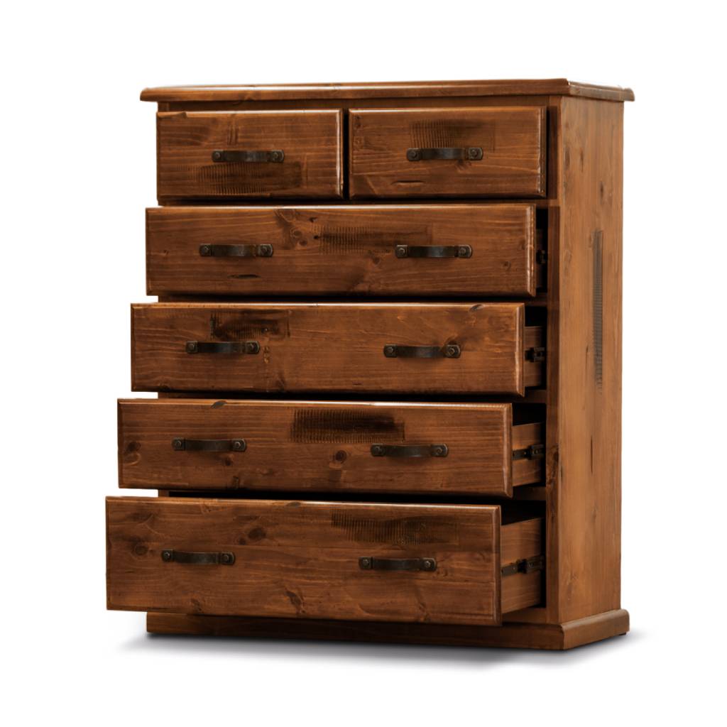 Jamaica Rough Sawn Pine Tallboy