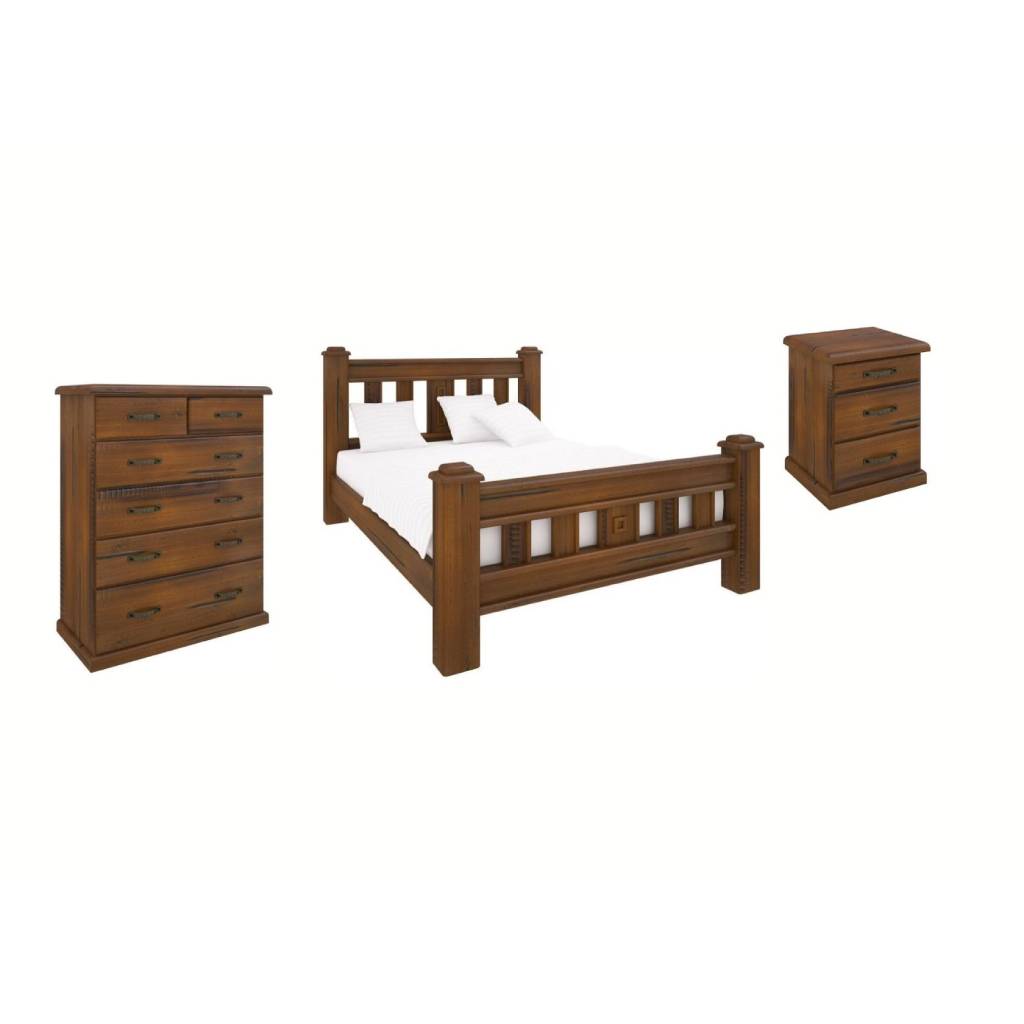 Jermaine Queen Bed with Tallboy Kit