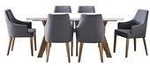 Concord 7 Piece Dining Set 180cm - White Top