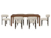 Walden 7 Piece Dining Set with 6 Oatmeal Chairs