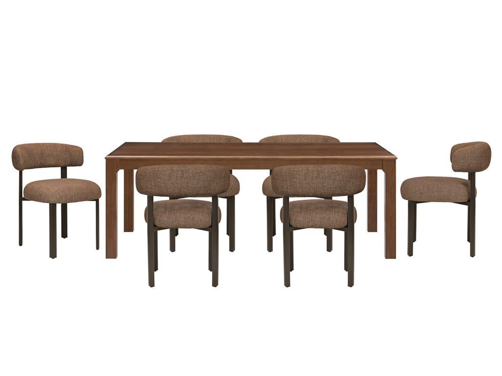 Walden 7 Piece Dining Set with 6 Shiraz Chairs