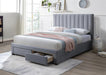 Mabel Storage King Bed - Grey