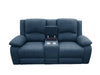 Captain 2 Seater Electric Recliner Sofa with Console - Marine