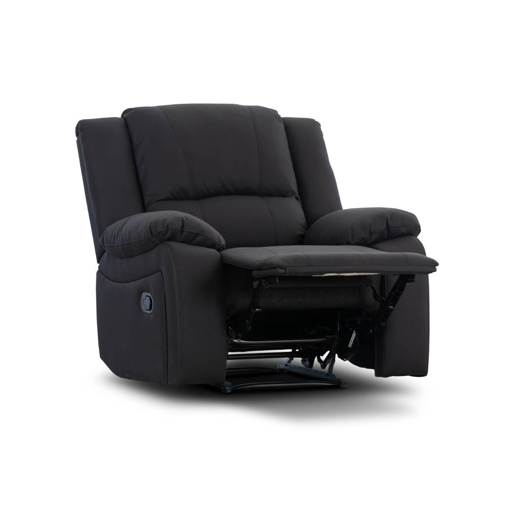 Captain Sofa Recliners Suite With USB Ports - Jet