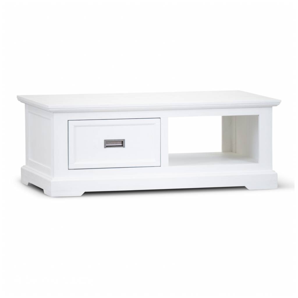 Shorehaven Coastal Coffee Table - White
