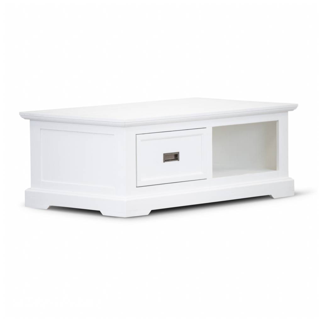 Shorehaven Coastal Coffee Table - White