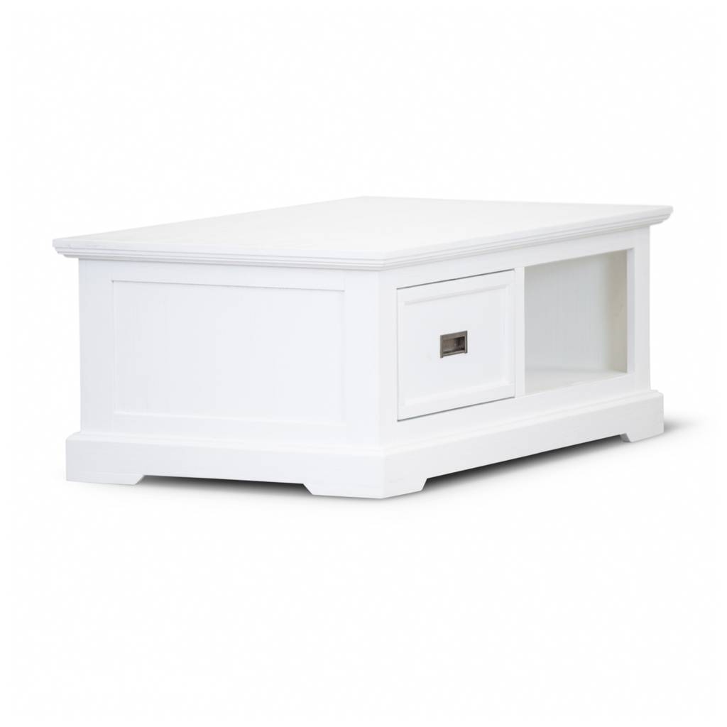 Shorehaven Coastal Coffee Table - White