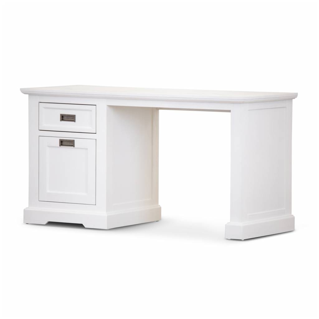 Coastal Acacia Office Desk - White