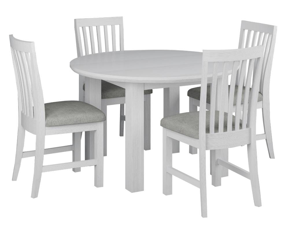 Shorehaven Round Dining Table 120cm - White