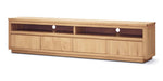 Tasman Parquet 4 Door Entertainment Unit - Natural