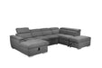 Lachlan Corner Modular Sofa Bed with Storage Chaise & Ottoman
