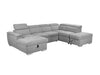 Lachlan Corner Modular Sofa Bed with Storage Chaise & Ottoman