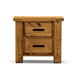 Outback 2 Drawer Bedside Table - Oak