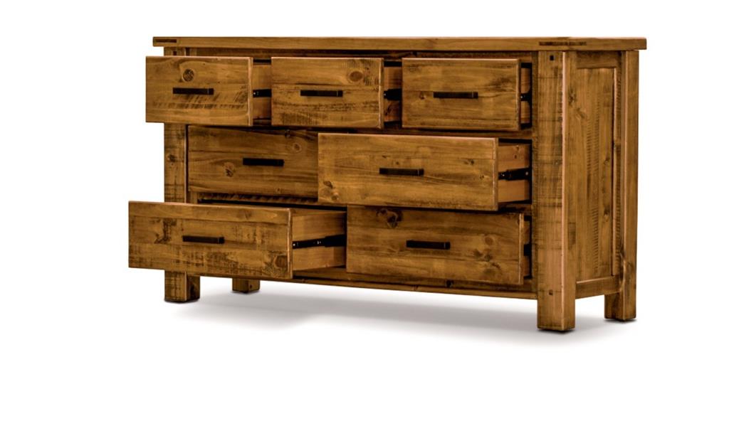 Outback 7 Drawer Dresser - Oak