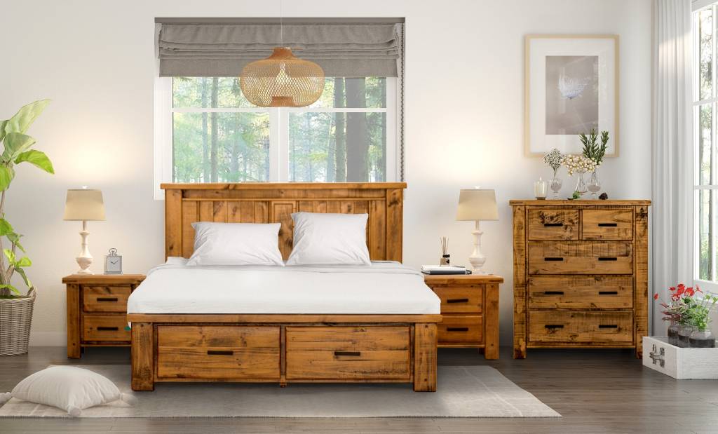 Outback 4 Piece Queen Bedroom Suite with Tallboy