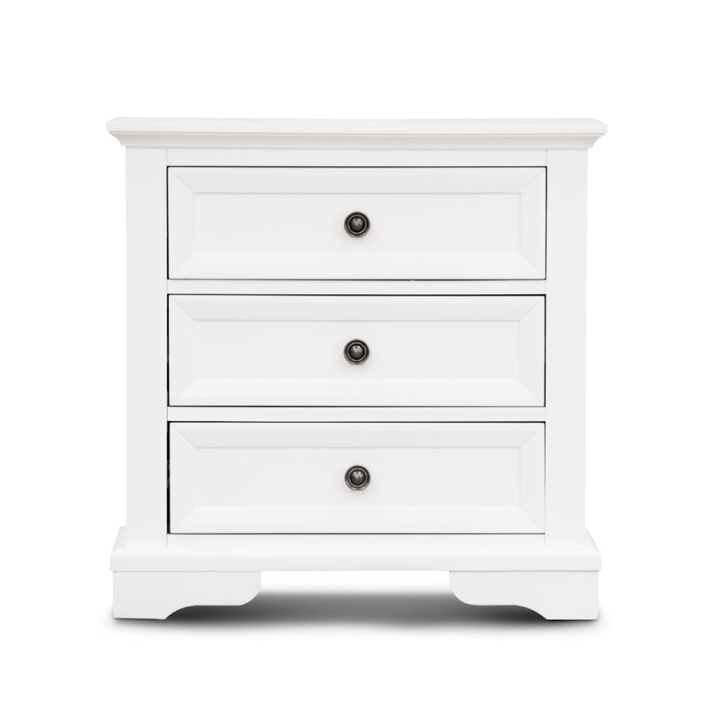 Somerset Bedside Table - White
