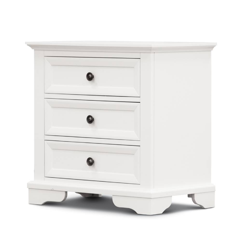 Somerset Bedside Table - White