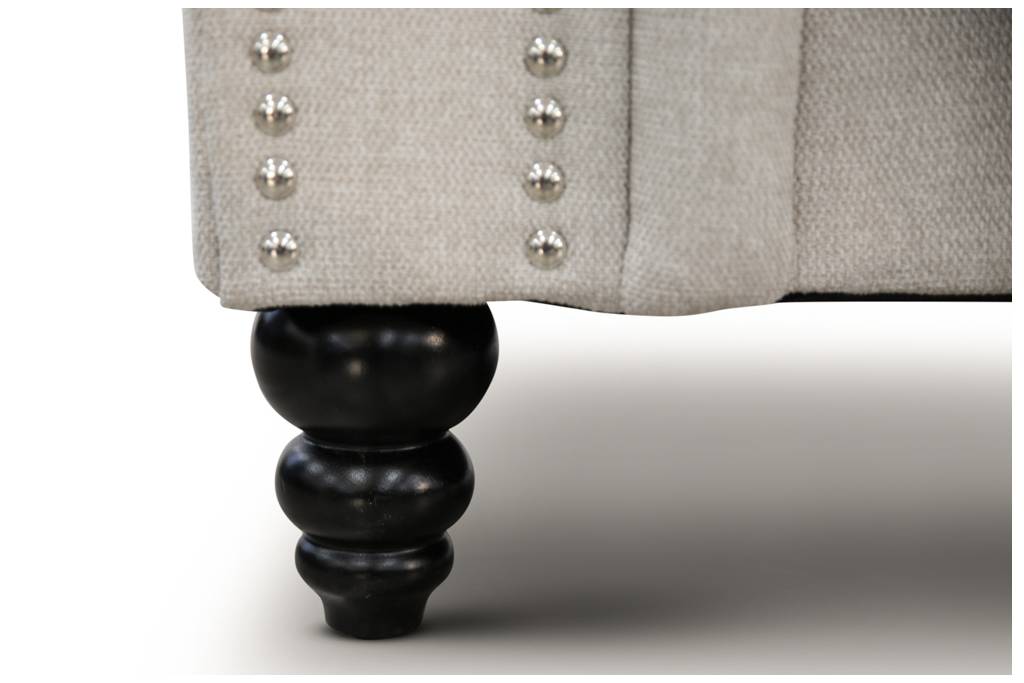 Theodore 2 Seater Fabric Lounge - Beige