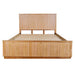 Ashby Fluted Messmate Queen Bed - Natural Ash