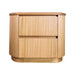 Ashby Fluted 2 Drawer Bedside Table - Natural Ash