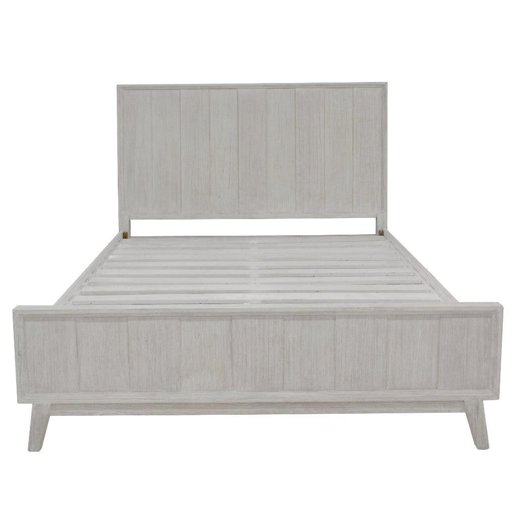 Alena Queen Bed - White Wash