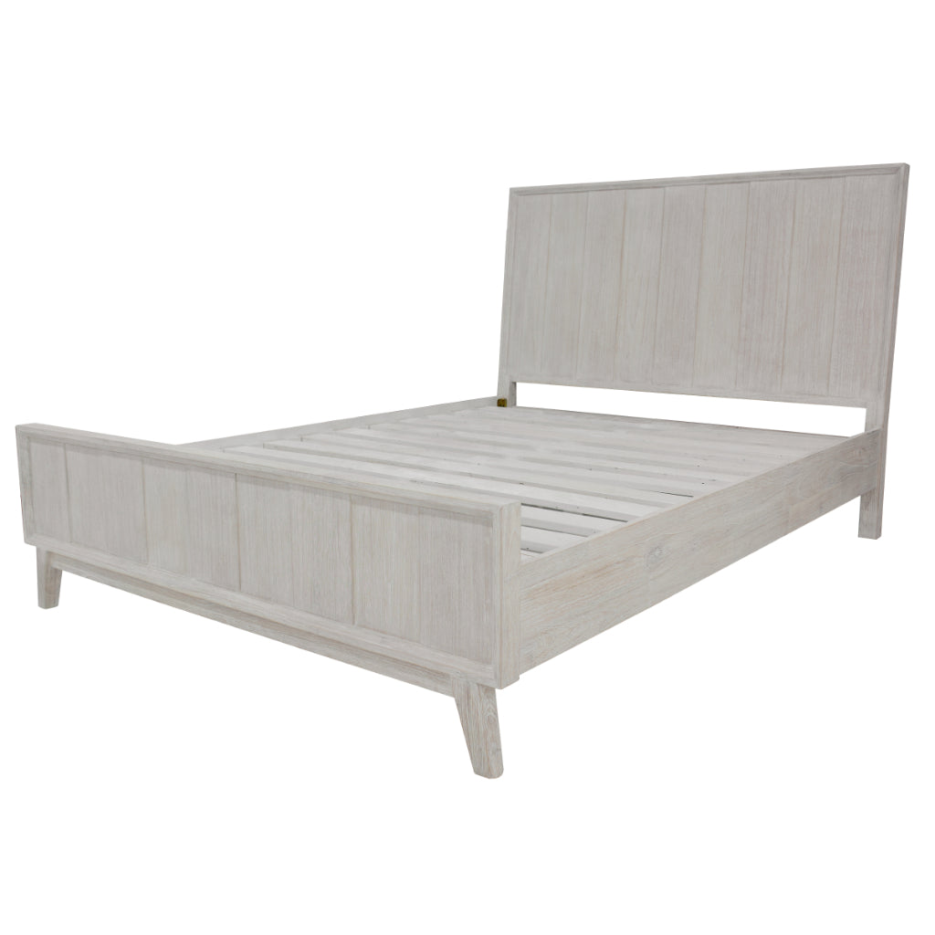 Alena Queen Bed - White Wash