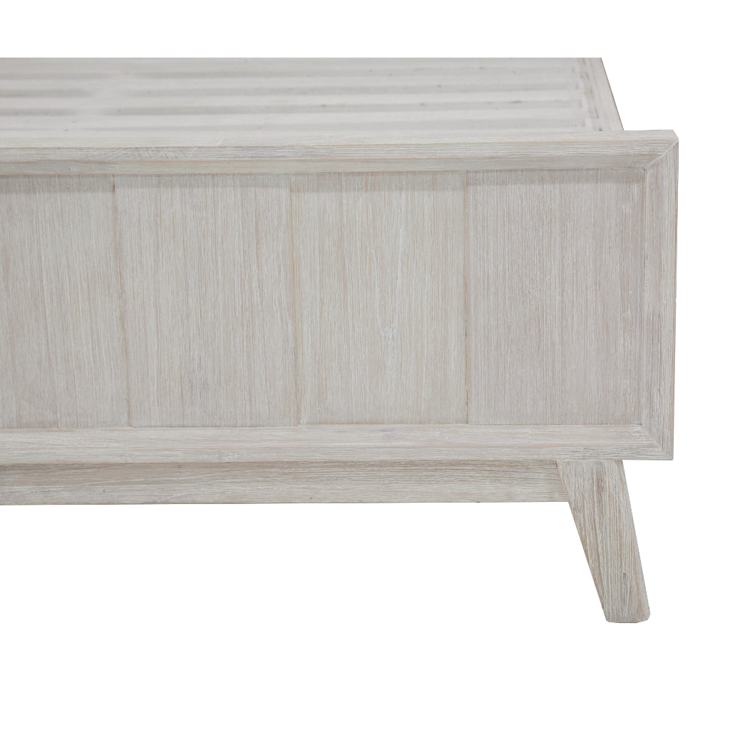 Elowen Acacia King Bed - White Wash